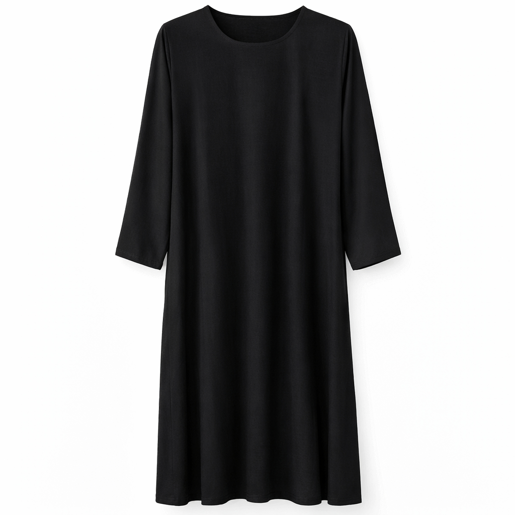 Front Closed - Crepe (Black)