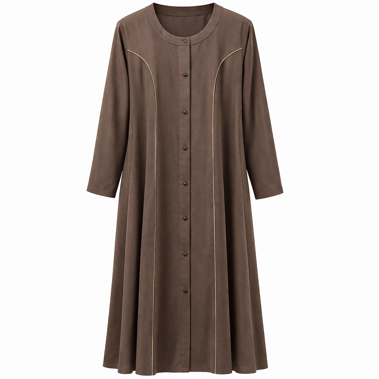 Front Open (Round Lines) - Deep Olive