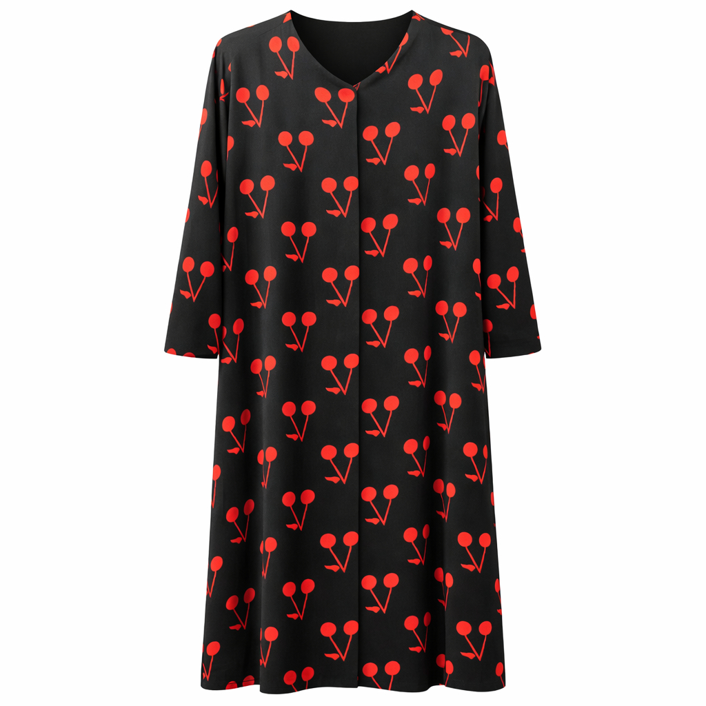 Hijab Ul Hareem - Crepe (Printed Cherry)