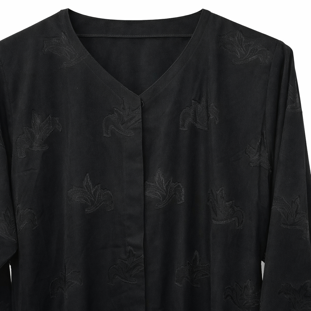 Hijab Ul Hareem - Self Jacquard Floral Motif