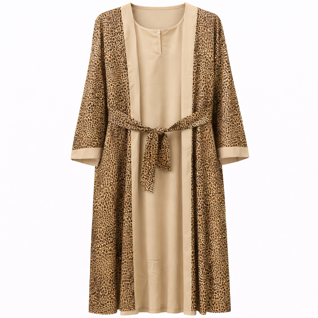 Double Upper - Printed Leopard x Soft Beige