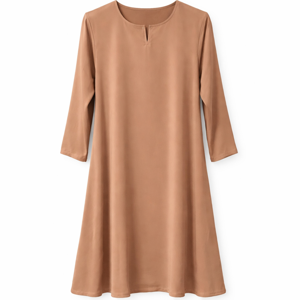 Front Closed - Silk Premium (Light Taupe)