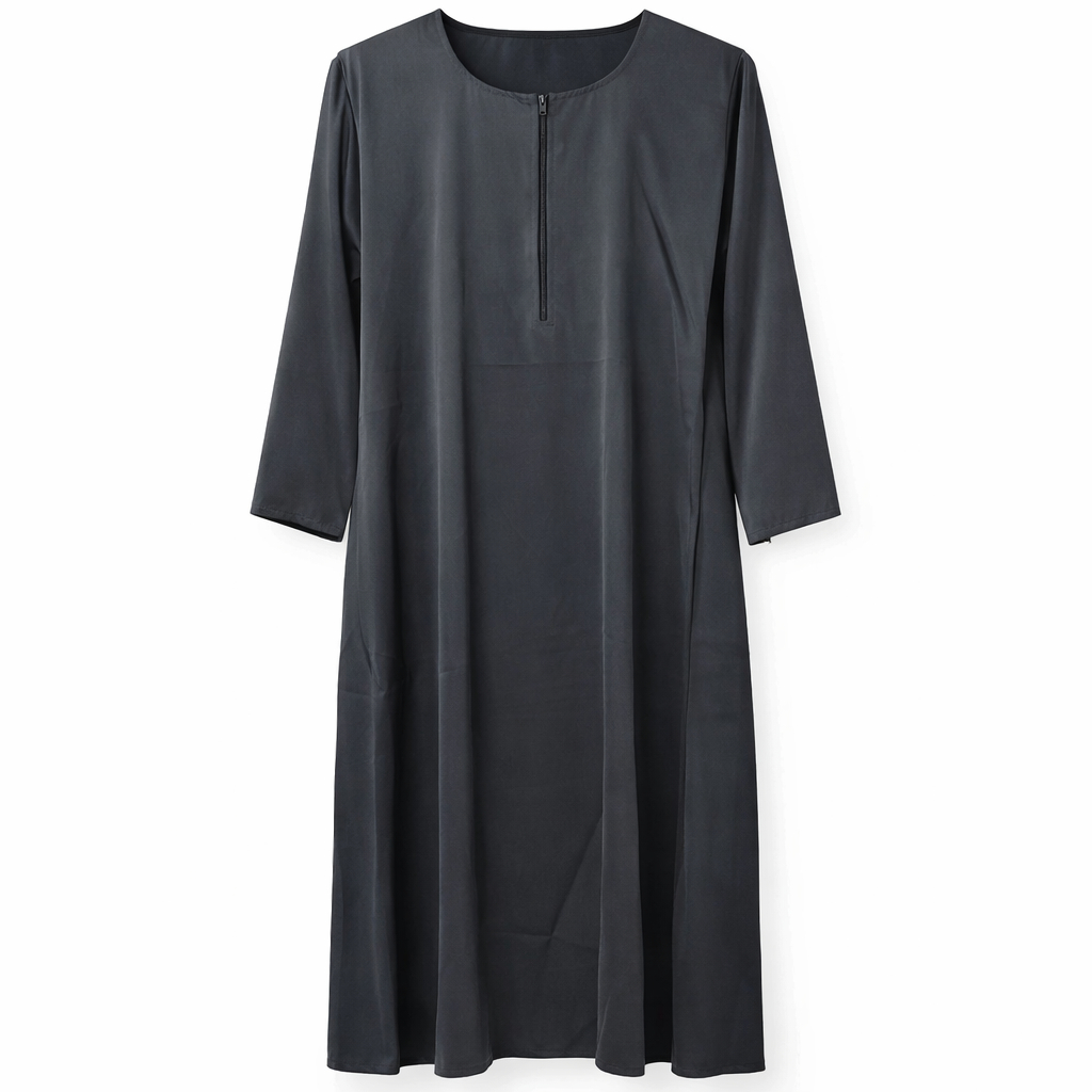 Front Closed - Premium Silk (Greyish Olive)