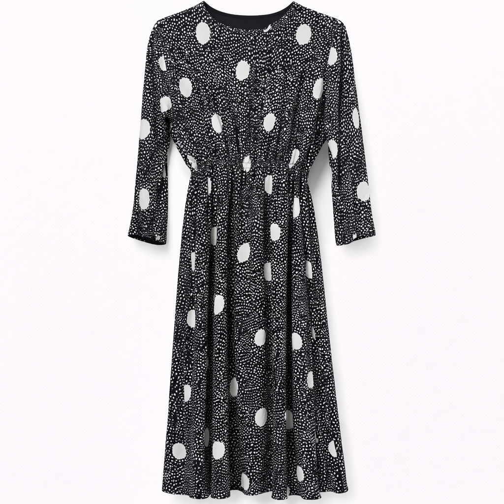 Double Front Closed Flowy - Polka Dot