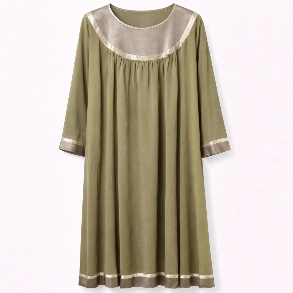 Double Front Closed x Frills - Khaki Tone