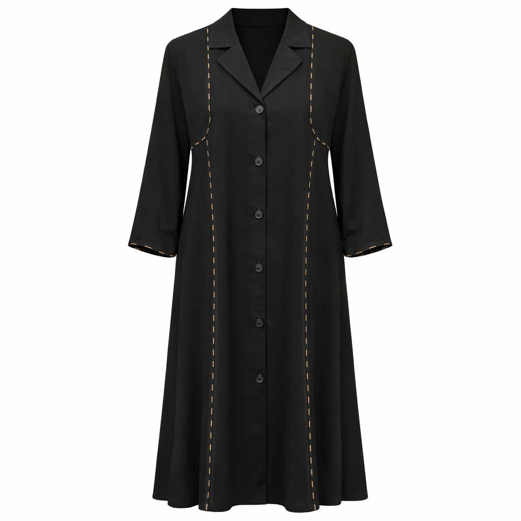 Coat Style x Printed Skin Lines  - Arabic (Black)
