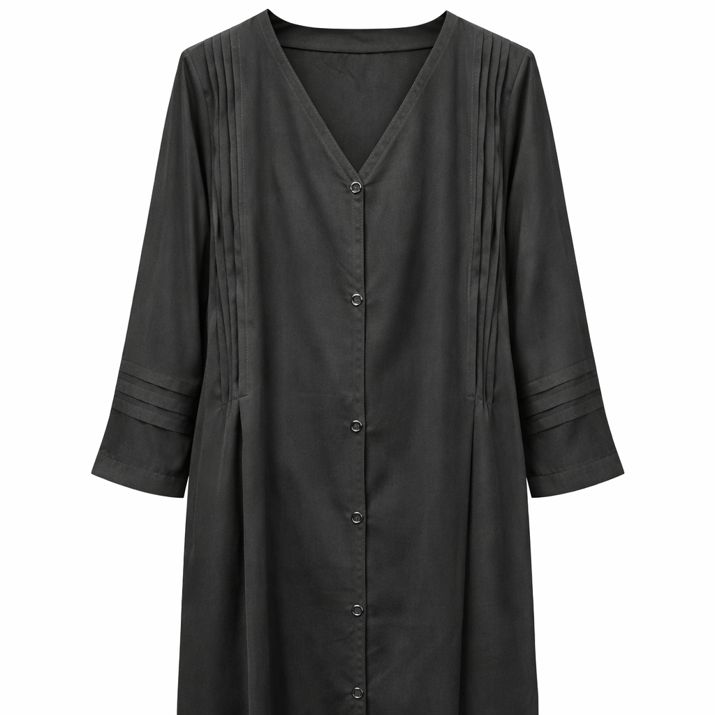 Front Open x Pleats - Arabic (Black)