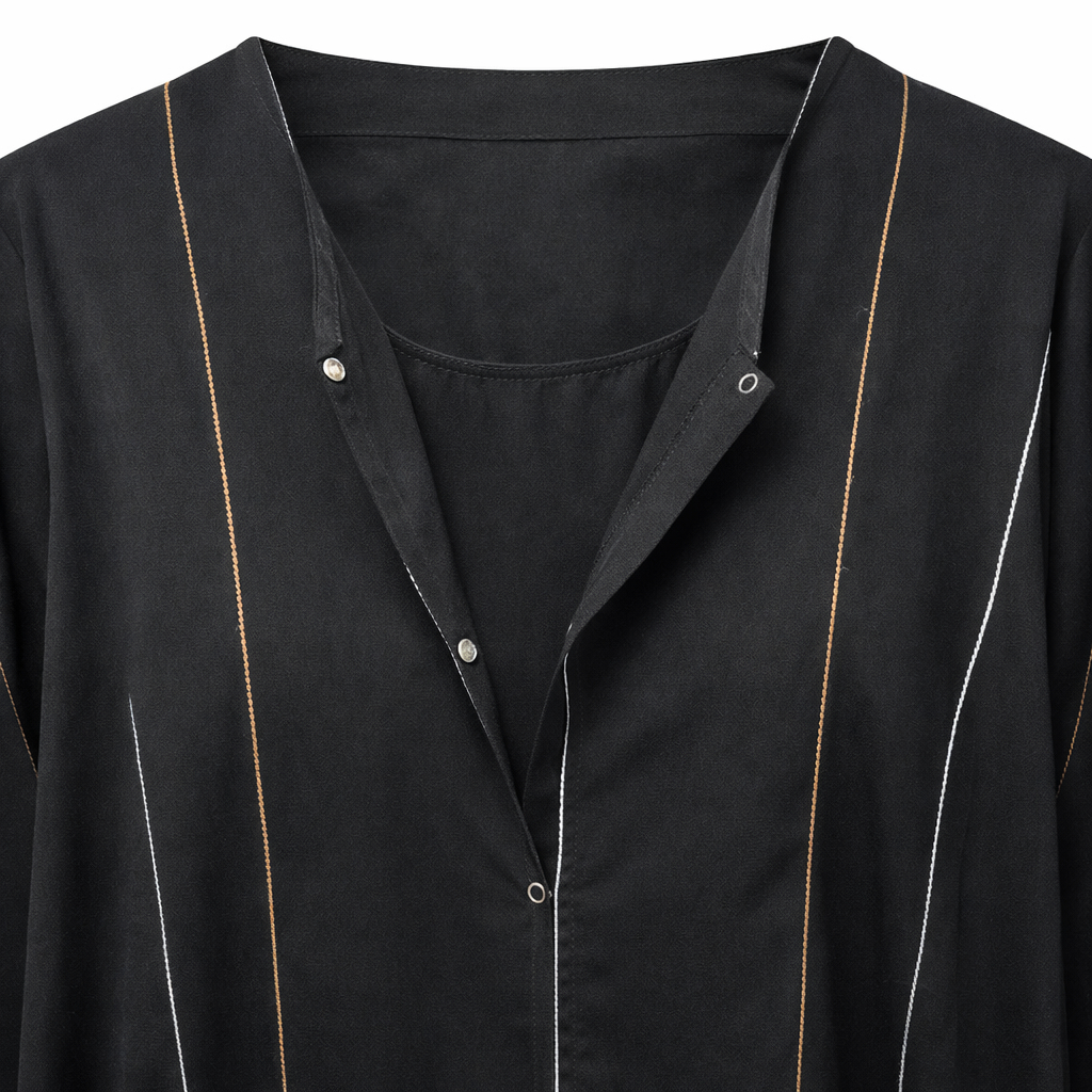 Front Open x Color Stitch - Arabic (Black)