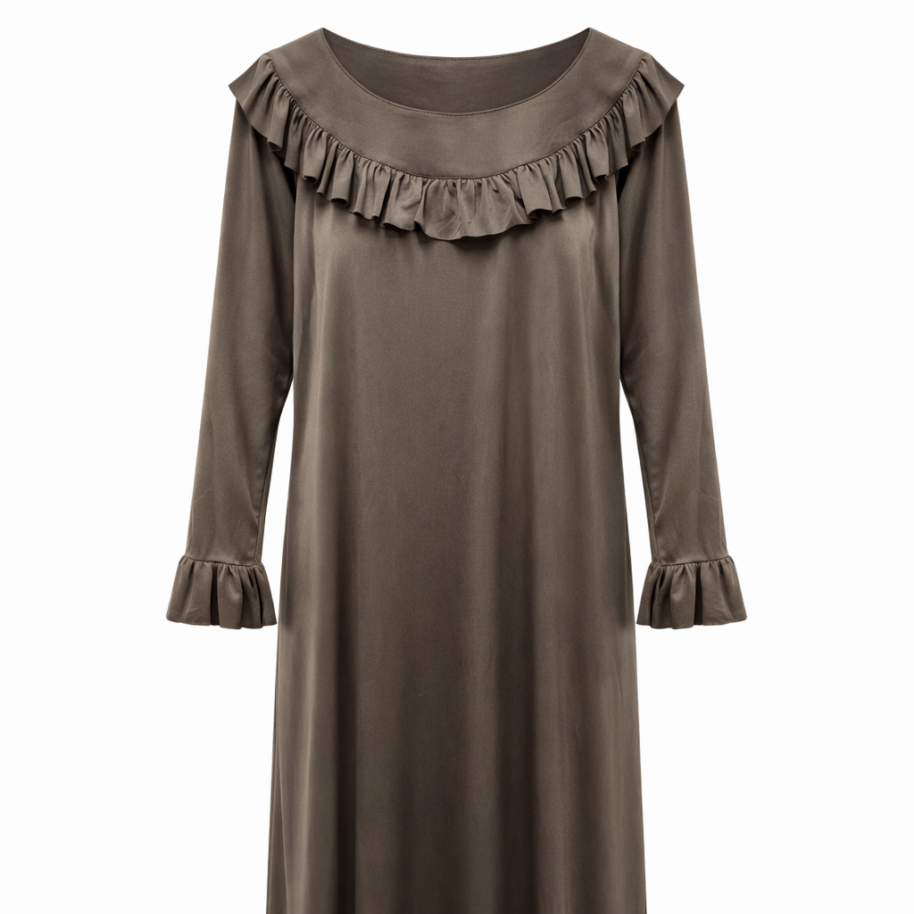 Front Closed x Frills - Jersey (Cocoa Brown)