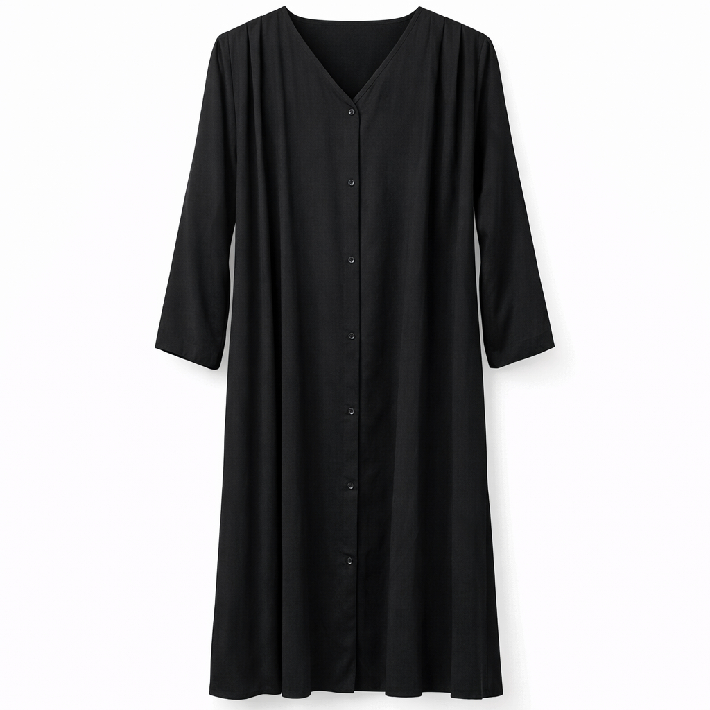 Front Open x Shoulder Frills - Arabic (Black)