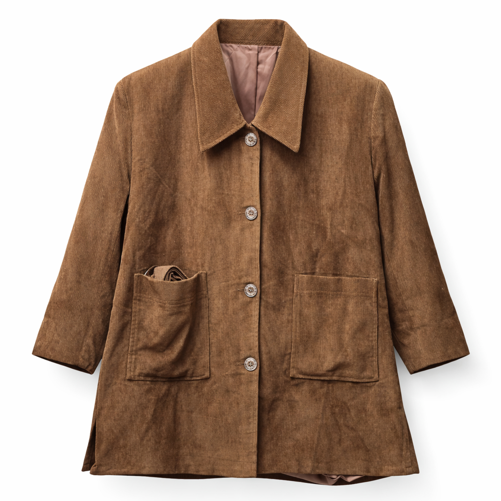 Coat Style (Short) - Corduroy (Brown)