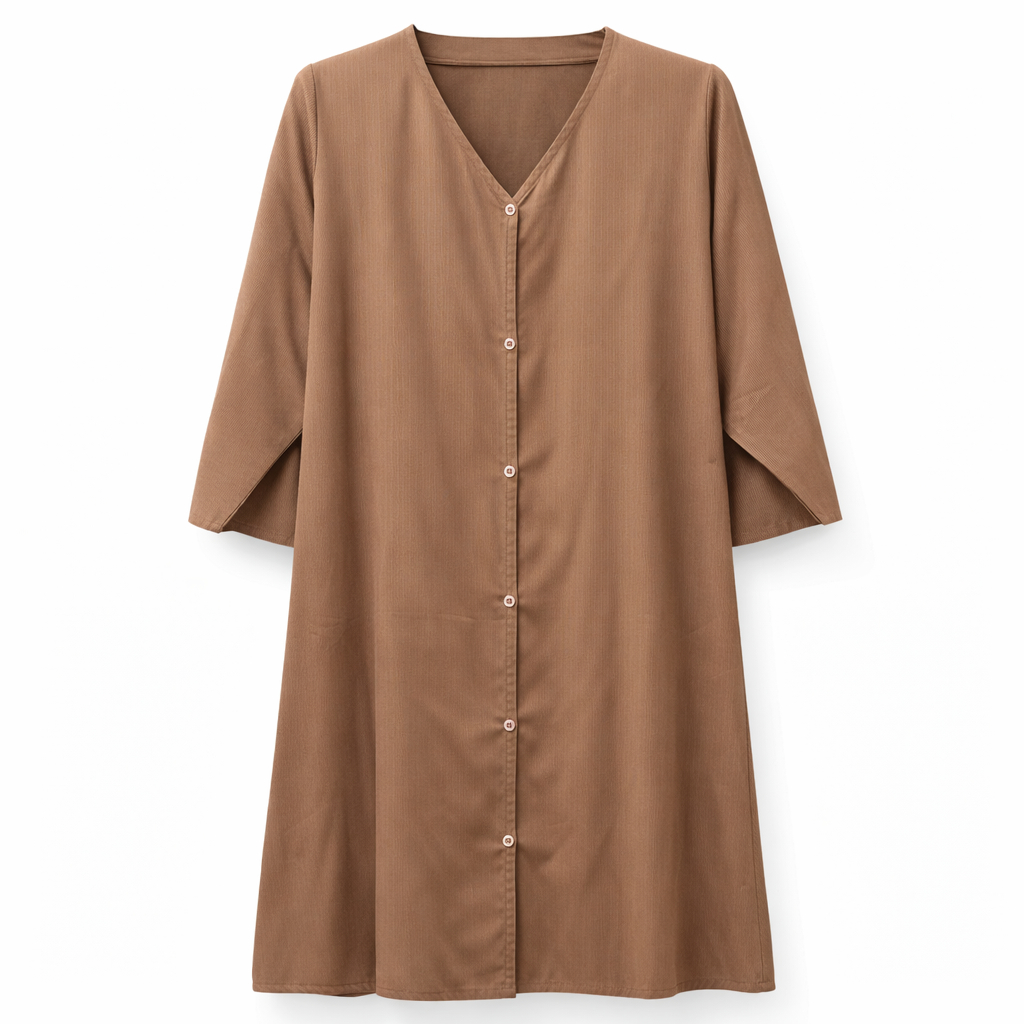 Kids Front Open - Lining Crepe (Dusty Peach)