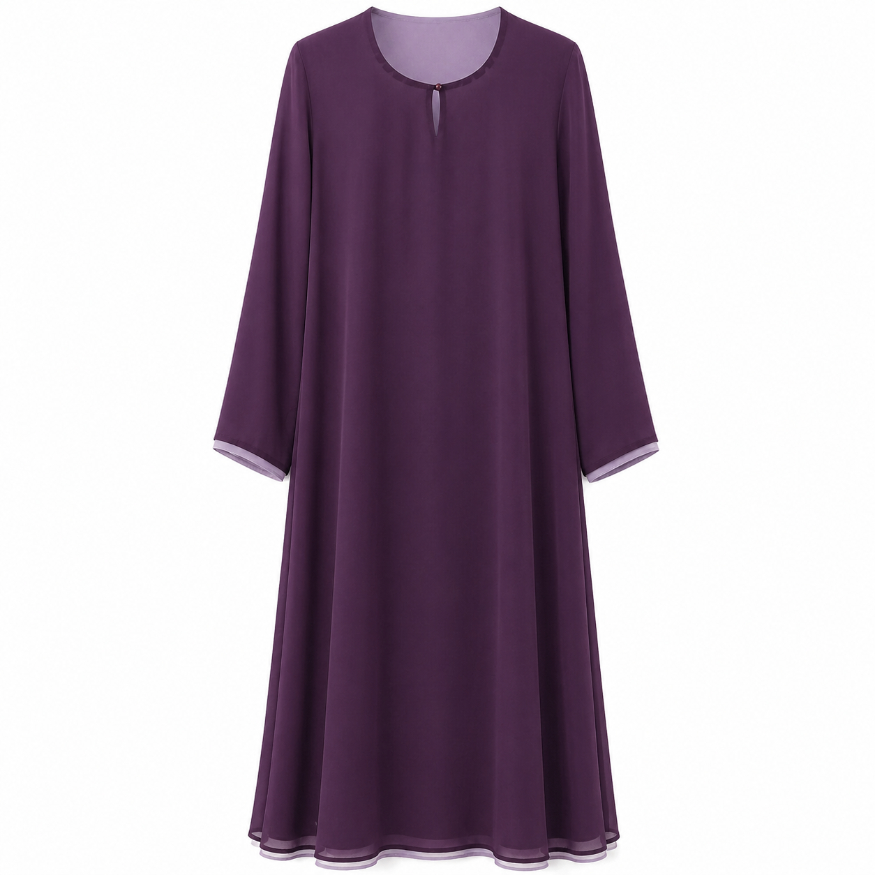 Double Front Closed - Lavender Grey x Deep Plum