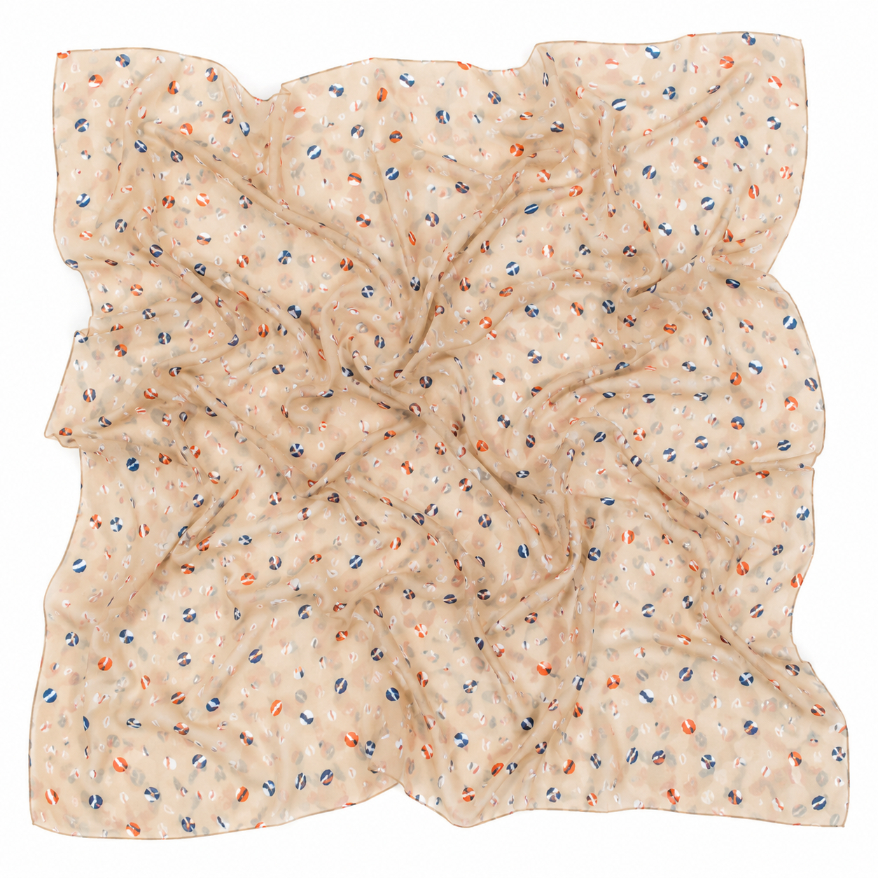Squared Scarf x Printed - Minimal Abstract Geometric Aesthetic
