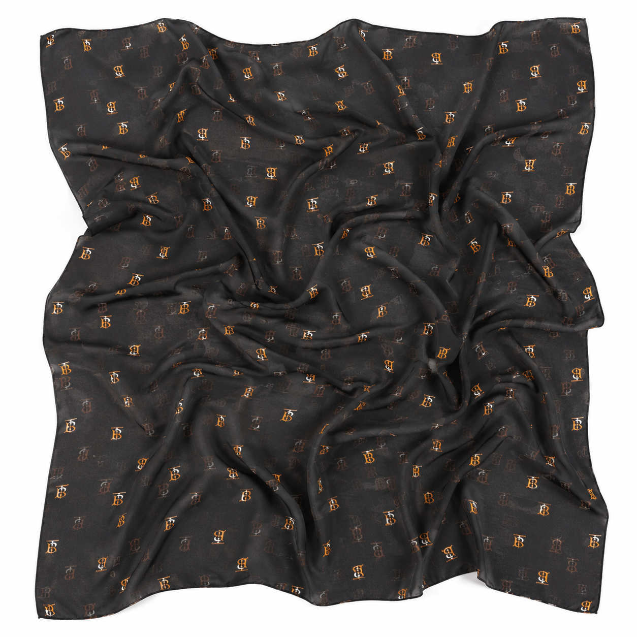 Squared Scarf x Printed - Luxury Monogram