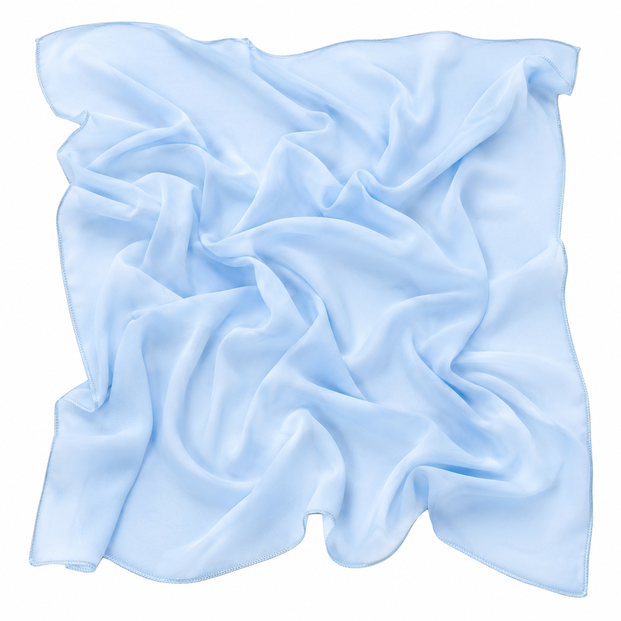 Squared Scarf x Plain - Powder Blue