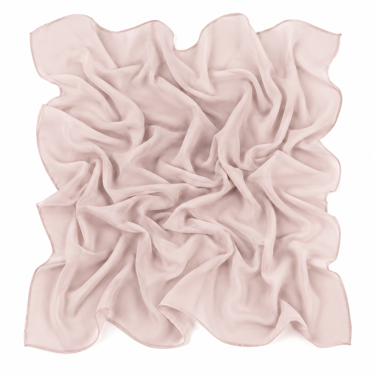 Squared Scarf x Plain - Soft Blush Pink