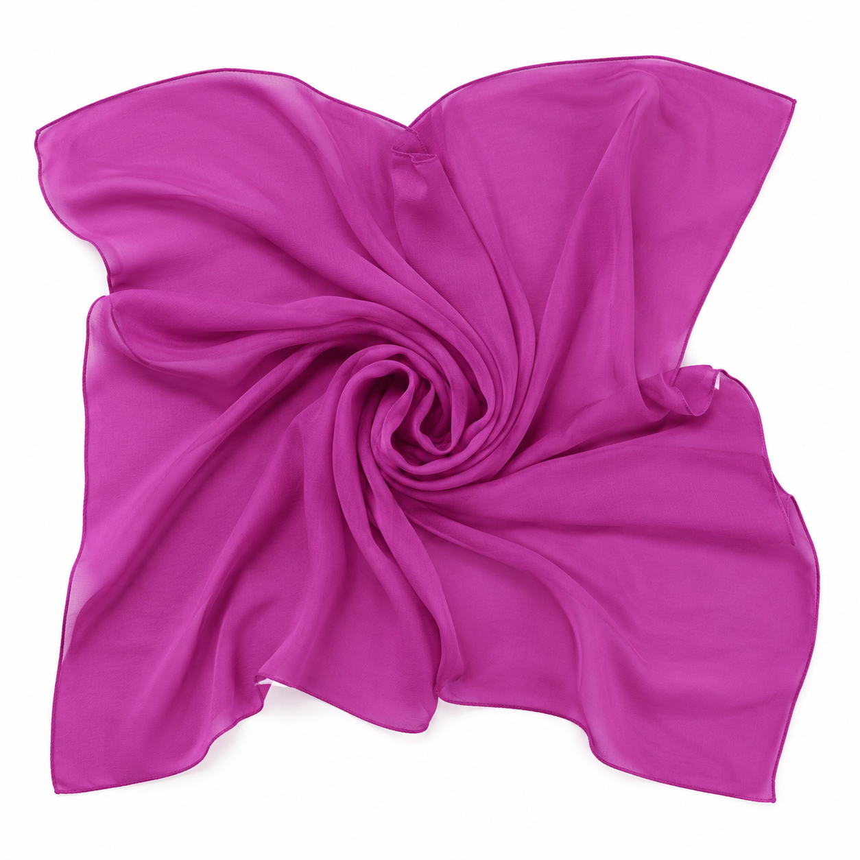 Squared Scarf x Plain - Berry Pink