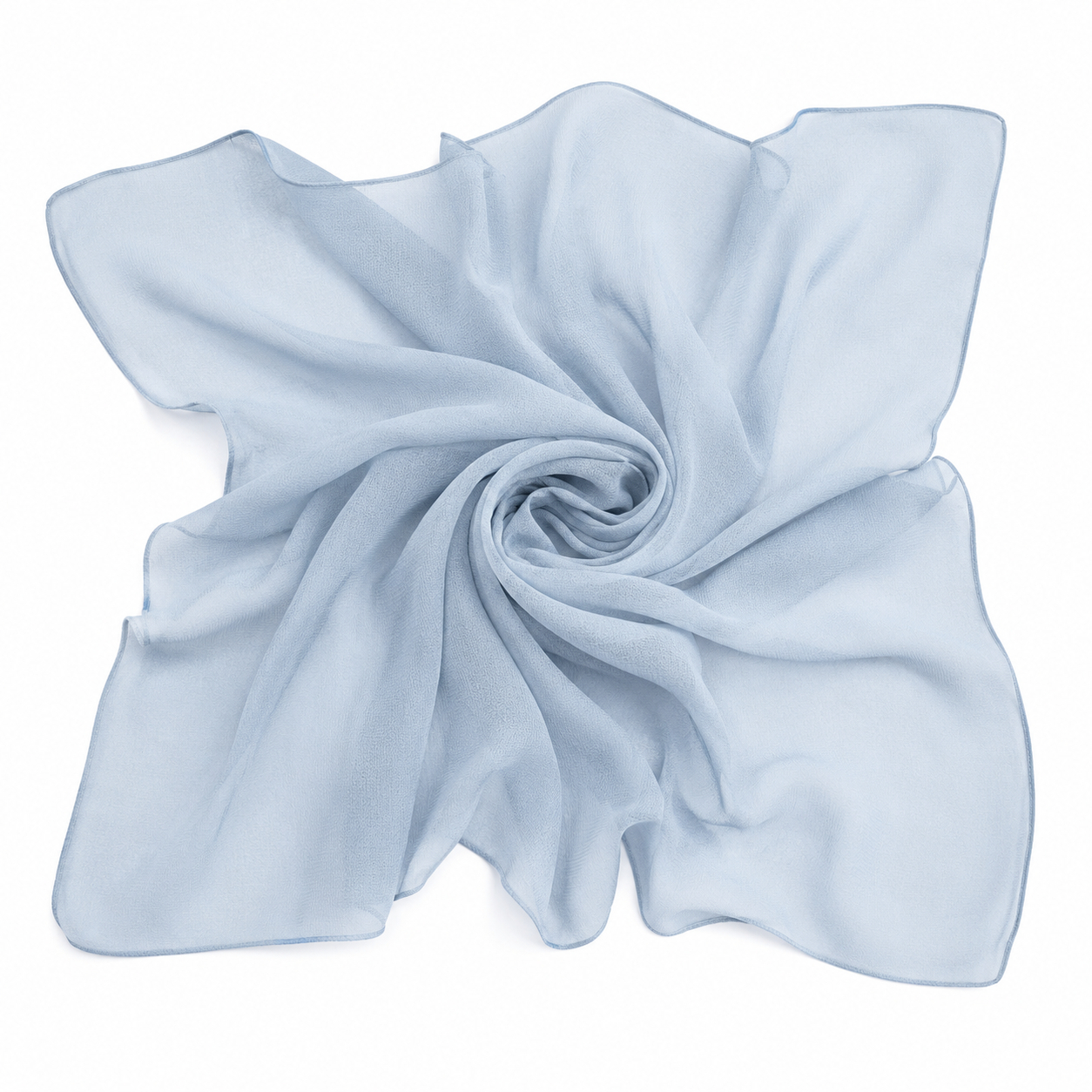 Squared Scarf x Plain - Powder Blue