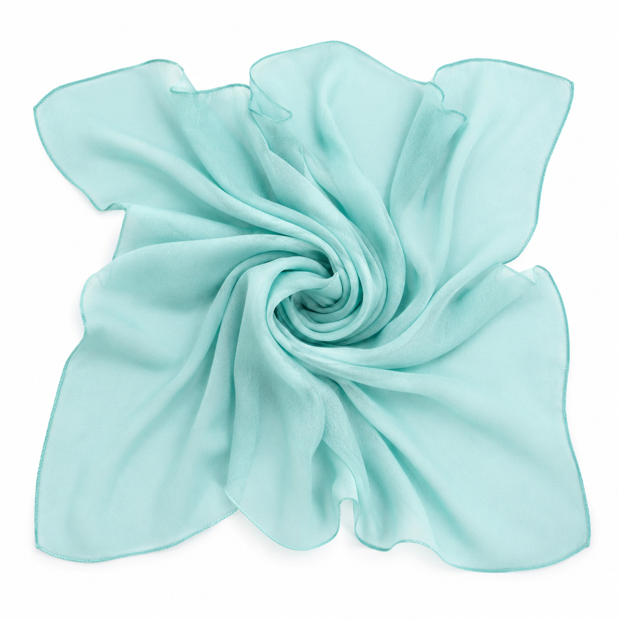 Squared Scarf x Plain - Mint Mist